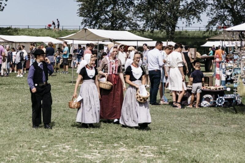 De historische markt in Veere